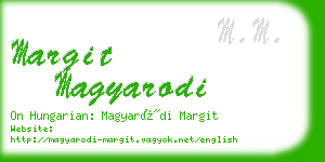 margit magyarodi business card